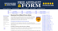 Desktop Screenshot of freeaffidavitform.com